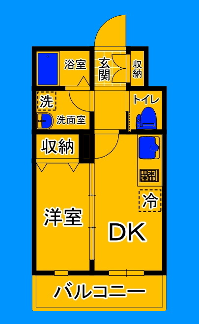 大阪市住吉区遠里小野のマンションの間取り