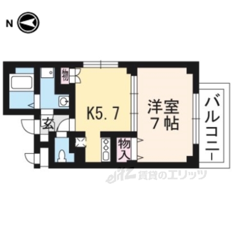 コンフォーレ御陵の間取り