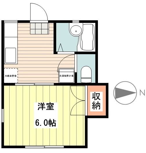 世田谷区桜上水のアパートの間取り