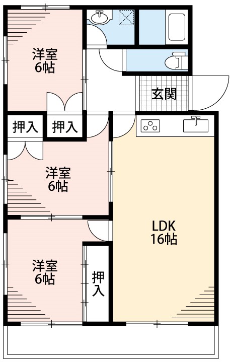 ドミール光ヶ丘の間取り