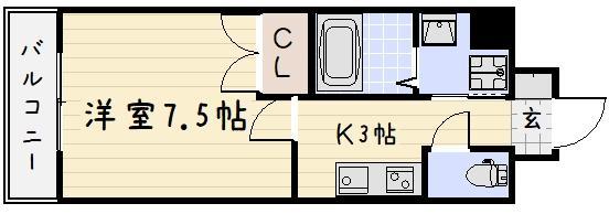 リファレンス小倉駅前の間取り