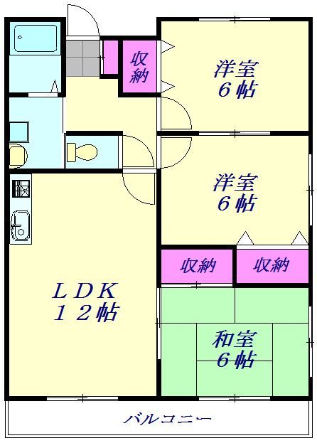 蓮田市東のマンションの間取り