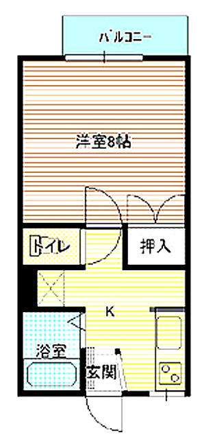 リッツハウスＭｉｒａｉ　（学生向け）の間取り