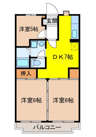 グリーンコーポアサノの間取り