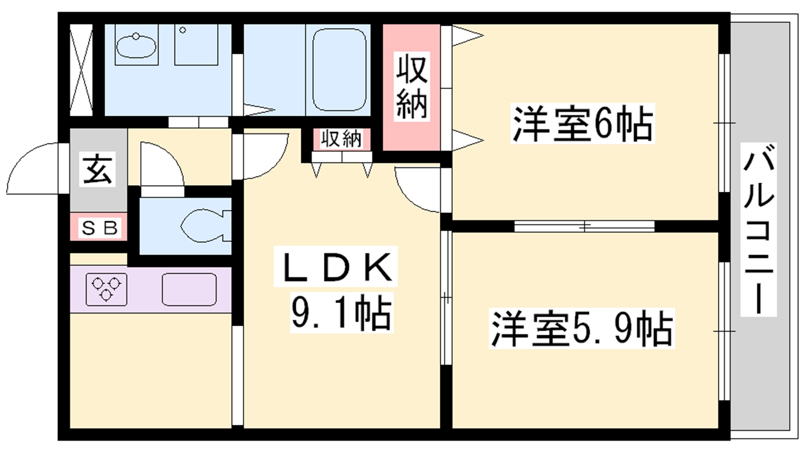 グレイス・ワンの間取り