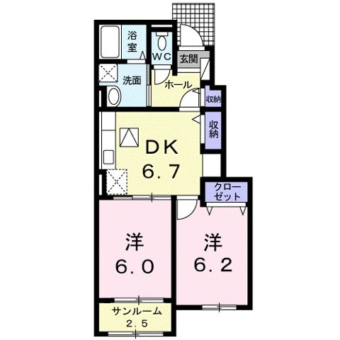 【ラブリーグレイスの間取り】