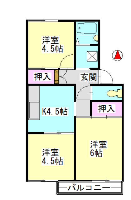 サンリッチの間取り