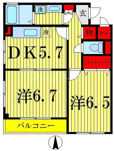 ドゥエル扇橋の間取り