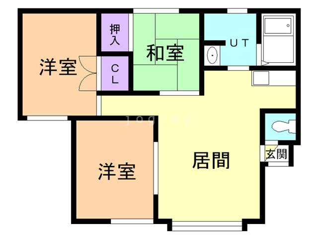 フラッツ平岸の間取り