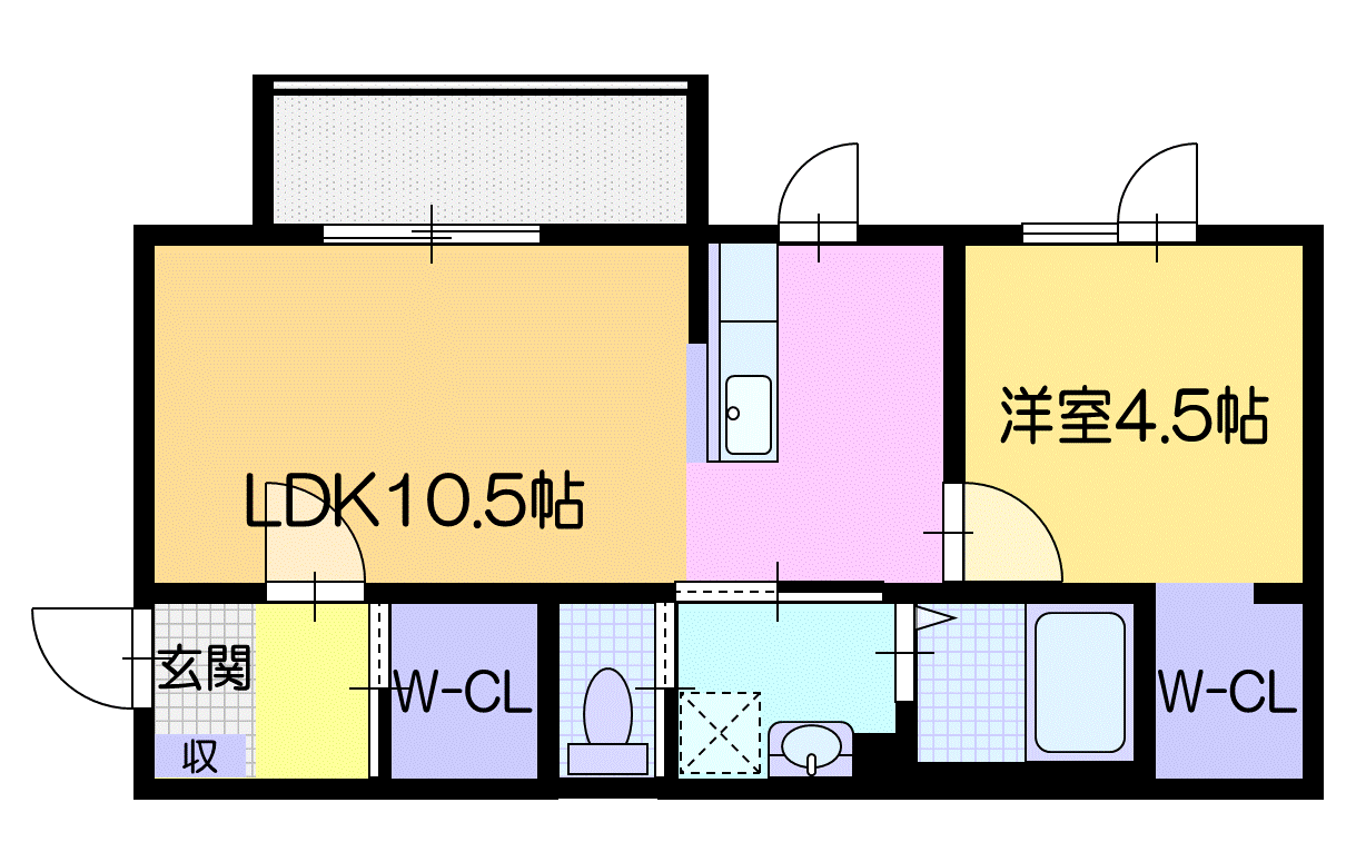 仮）レオニール千歳の間取り