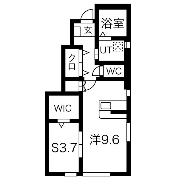 寒河江市大字西根のアパートの間取り