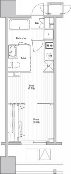 厚木市中町のマンションの間取り