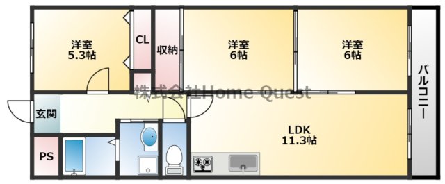 バンブー離宮の間取り