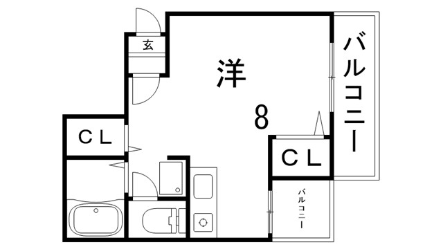 幸栄荘の間取り