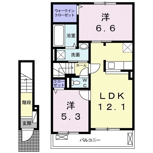 ヴィラ　フィオーレ　川崎　Iの間取り