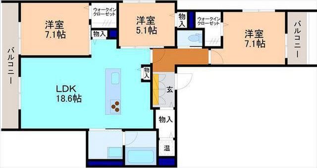 アンフィール泉が丘の間取り