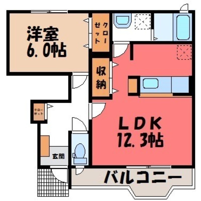 セントラルカーサ Iの間取り