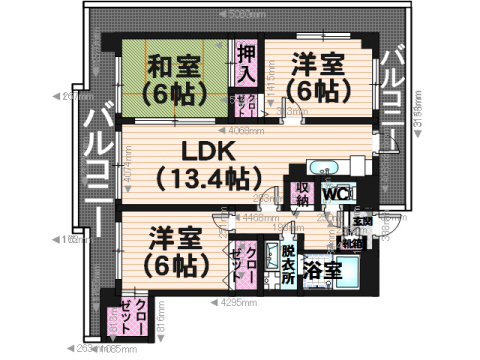 ポラリス三宅の間取り