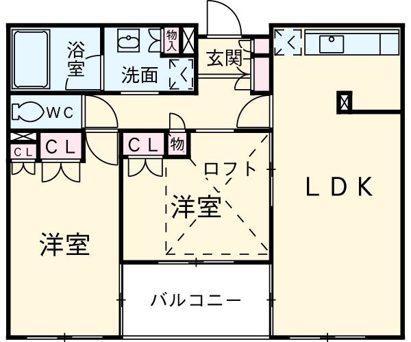 コンフォリア大宮の間取り