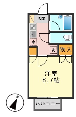 【江戸川区瑞江のアパートの間取り】