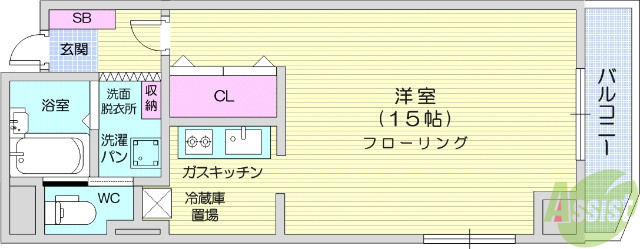 花京院ビルの間取り