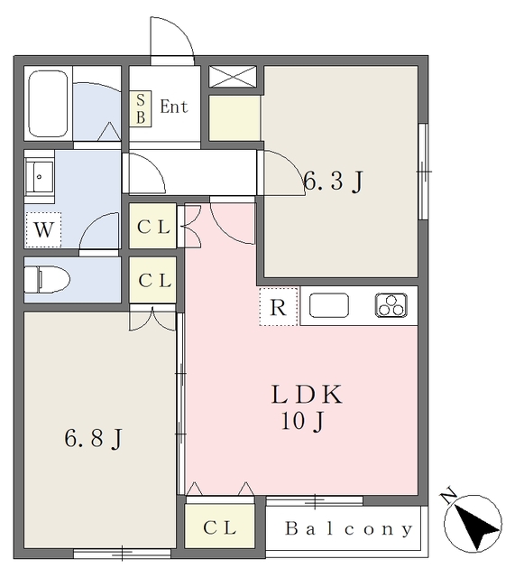 リグナム大宮上小町の間取り