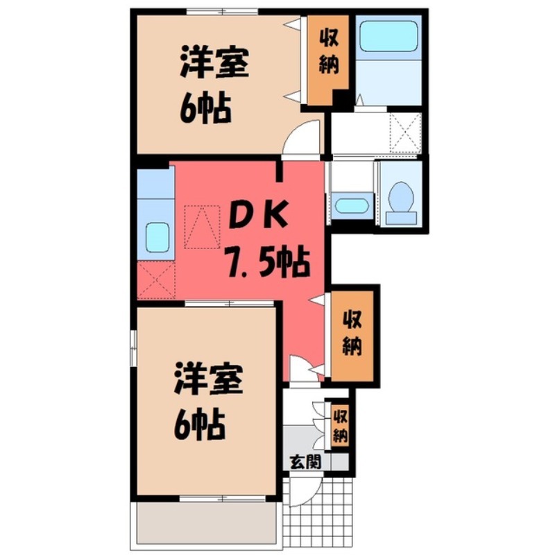 エヴァーグリーンの間取り