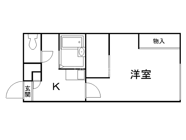 北広島市共栄町のアパートの間取り