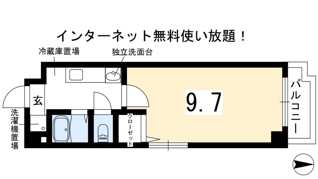 コンチネンタル秀峰の間取り