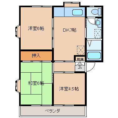 ヒルズ山吹の間取り