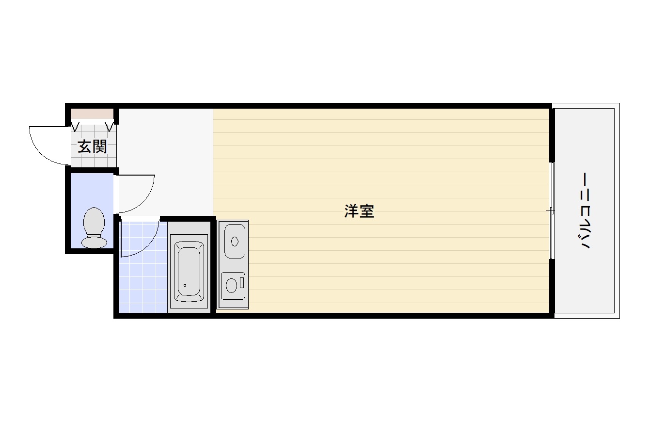 大阪市平野区長吉出戸のマンションの間取り