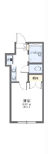 レオパレス浜乃木の間取り