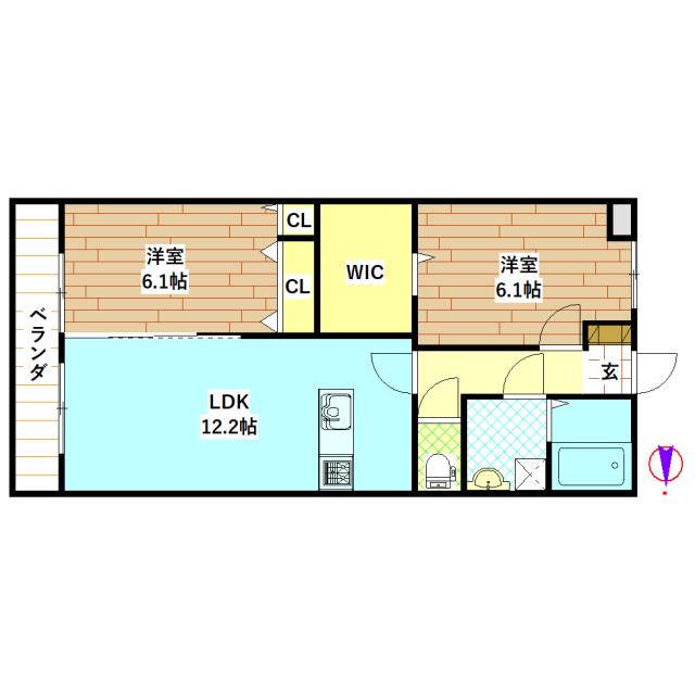 (仮称)上川東マンションの間取り