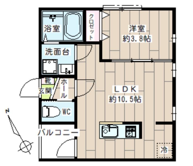 品川区東大井のアパートの間取り