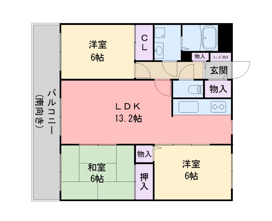 メイプルフォーレの間取り