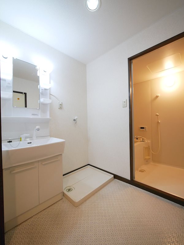 洗面設備　シャンプードレッサー・洗濯機置き場