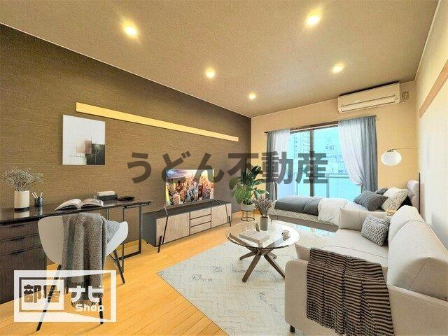 居室・リビング　うどん県のお部屋探しはうどん不動産へ うどんちゃんとLINE