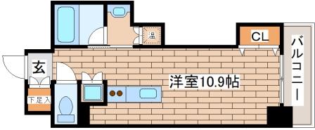 レジディア神戸磯上の間取り写真