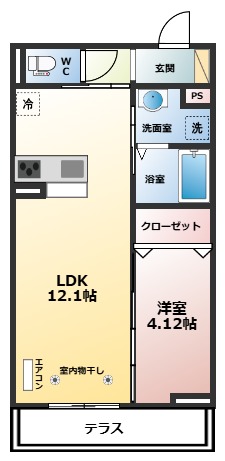 アーリントンハイツ矢部の間取り写真