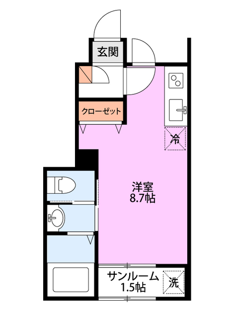 ミルズグランディール亀田 Aの間取り写真