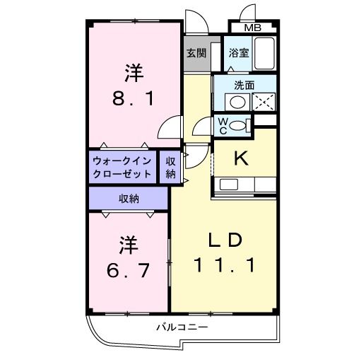 グランデージ池田の間取り写真