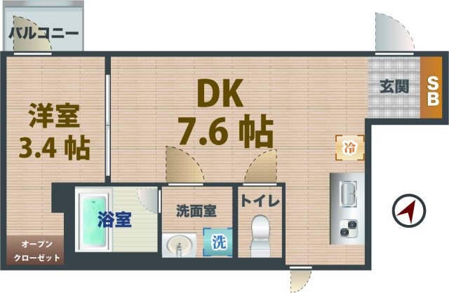 ＪＲ中央線 阿佐ケ谷駅 徒歩10分 3階建 築12年の間取り写真