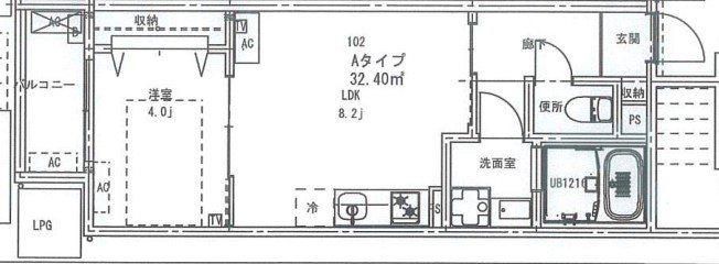 阪神本線 杭瀬駅 徒歩10分 3階建 築4年の間取り写真