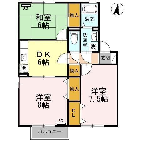 セジュールとし B棟の間取り写真