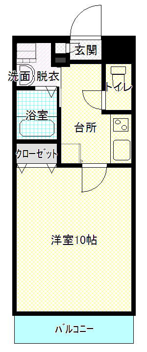 東広島市西条町寺家のマンションの間取り