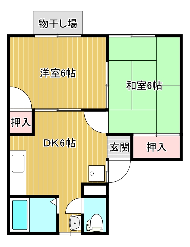 ハイツ遠藤の間取り