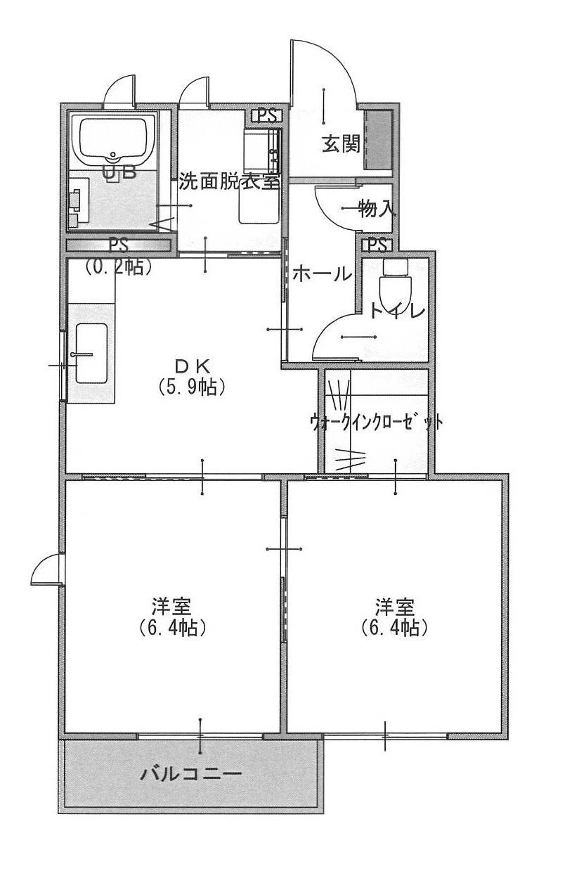 プラセールBの間取り