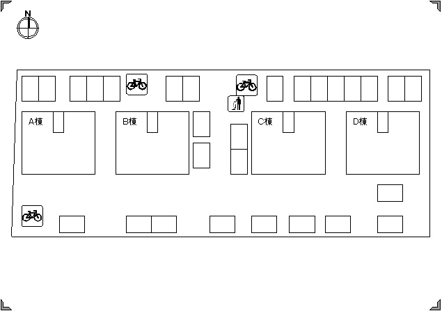 【ジュネス北本町Bの駐車場】