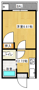 コ－ポ丸藤3の間取り