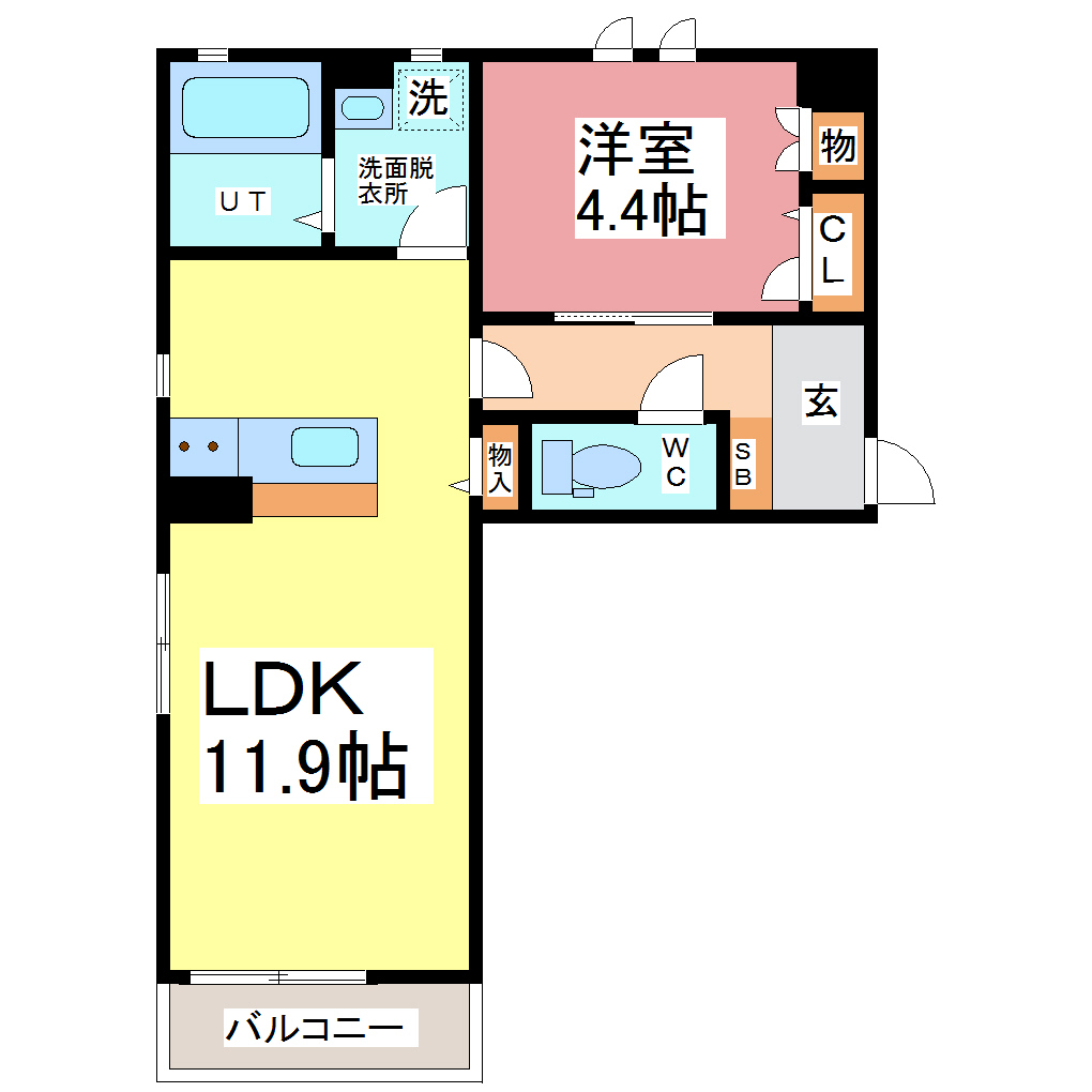 アベニューコートの間取り